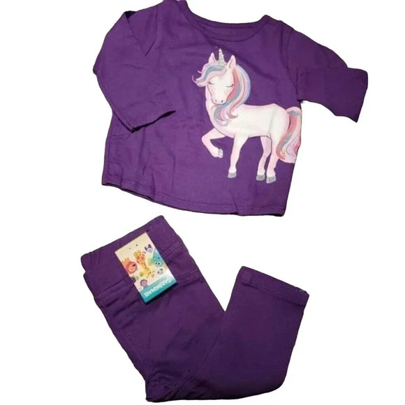 6/9m Girls 4piece Set 5, Baby Girls Tops and Pants Outfits, Matching Sets - Picture 3 of 7